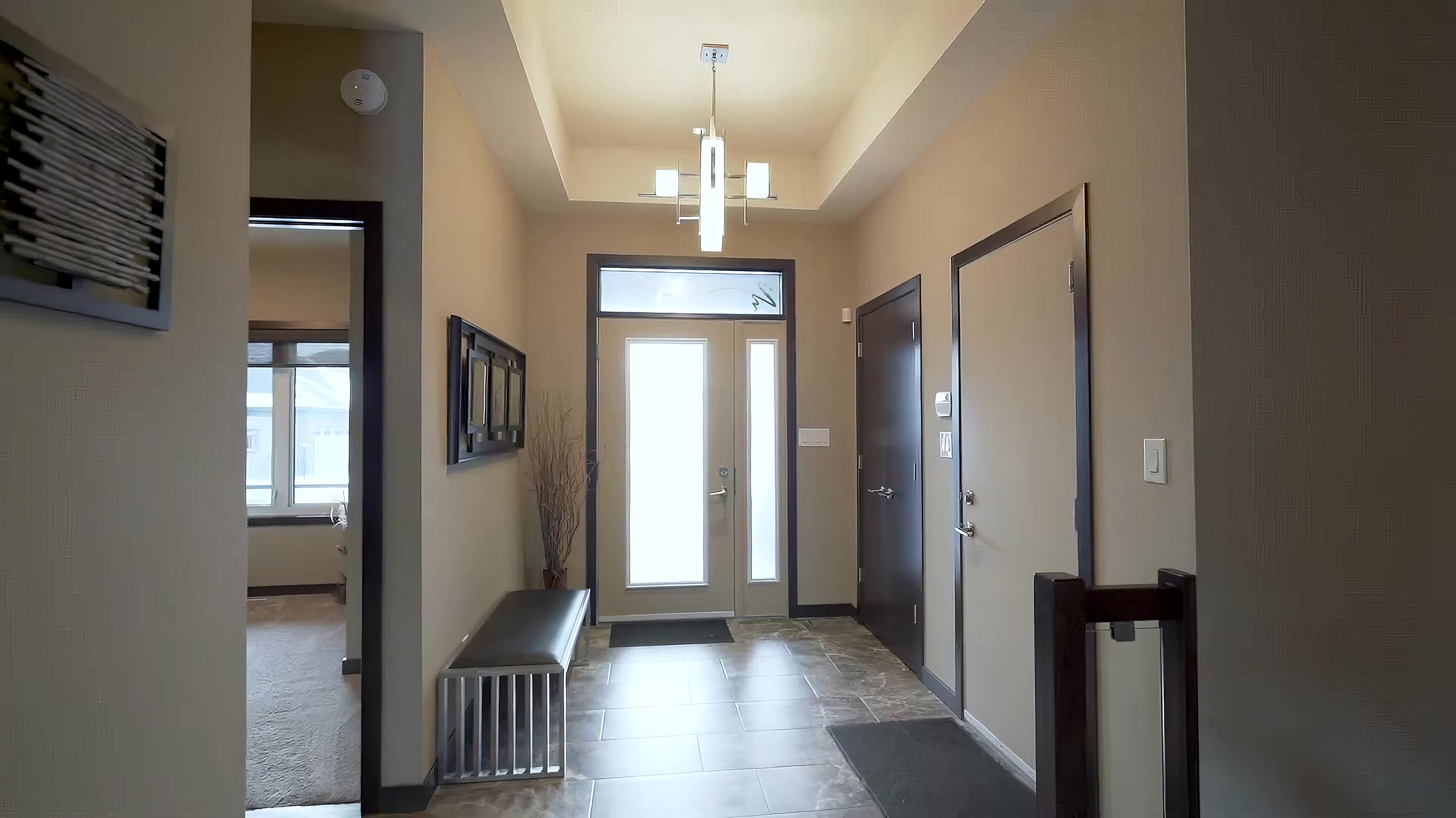 Photo of entry and interior doors installed in a luxurious home